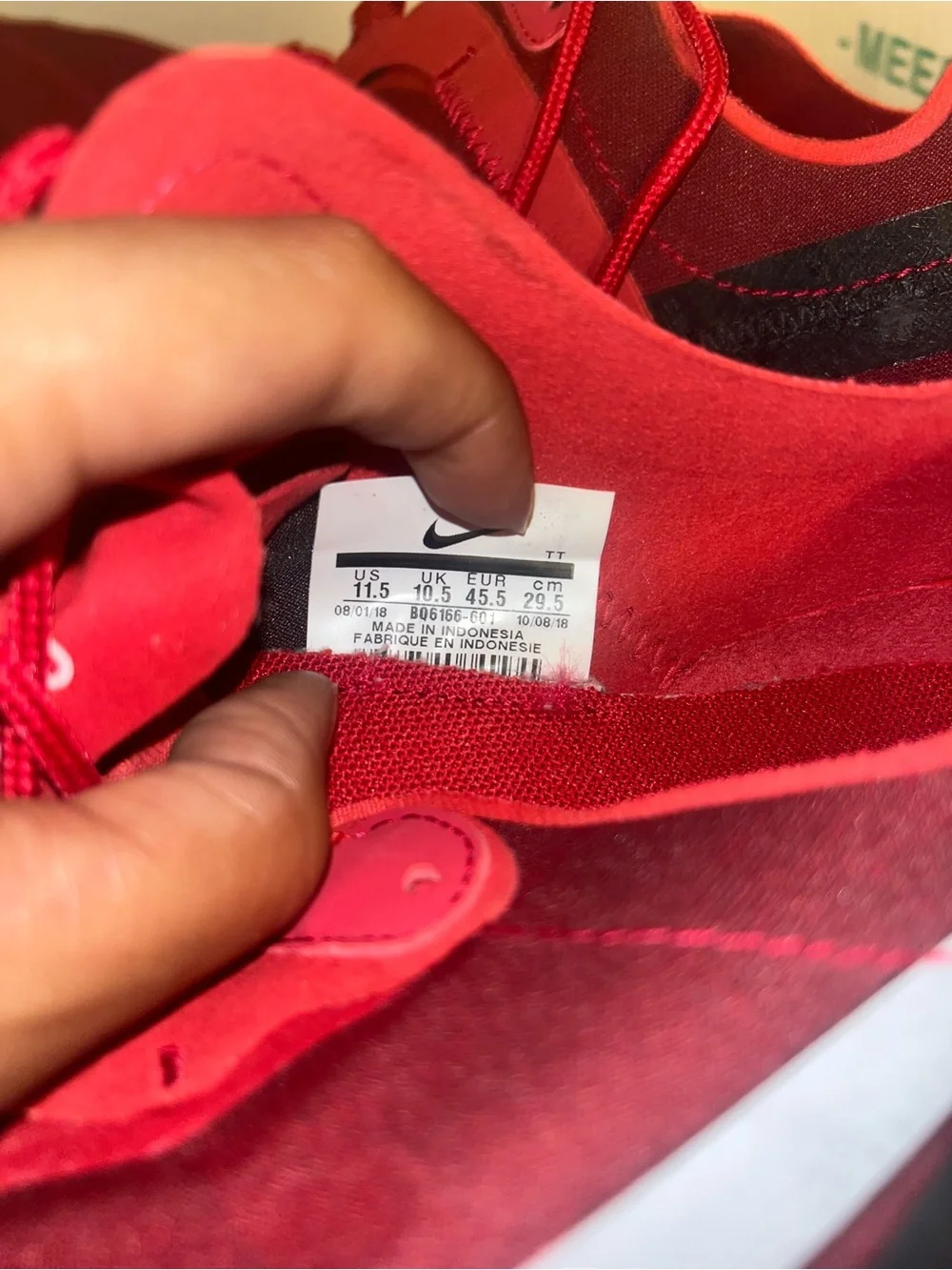 Nike Red Athletic Sneakers